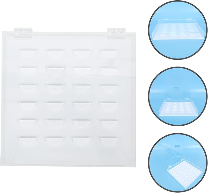 TOYANDONA Eyelash Storage Box Flip Lid Monolayer False Eyelash Organizer Case Makeup Accessories Holder