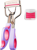 Eye Lash Curler with 6 Replacement Pads, Whalrace Eyelash Curlers Superior Curling Effect, Beautiful and Easy to Identify, Valentine's Day Gift for Her, Beauty Enthusiasts -Rose Gold Purple Red