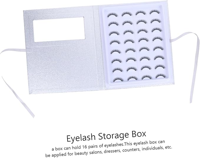 Empty Eyelash Organizer Box with Tray Lightweight and Durable False Eyelash Storage Case with Transparent Window for Easy Viewing for Travel Office and Gatherings Capacity