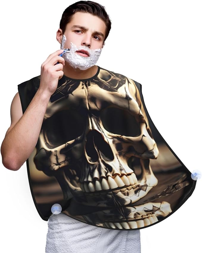 Colorful Giraffe Fans Lovers Print Beard Bib Shaving Apron, Beard Hair Trimming Cape Gift For Dad