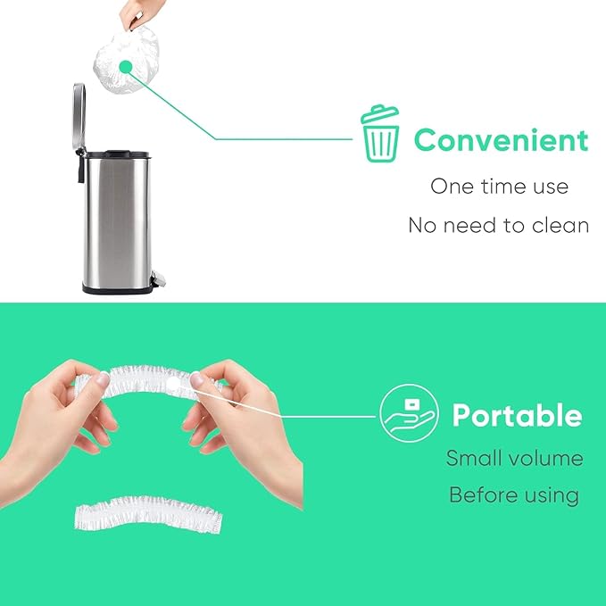 Tissue Box With Dispenser Disposable Shower Caps 200pcs Hair Processing Clear Plastic Caps For Spa Home Use Hotel and Hair Salon Plastic Clear Elastic Bath Cap