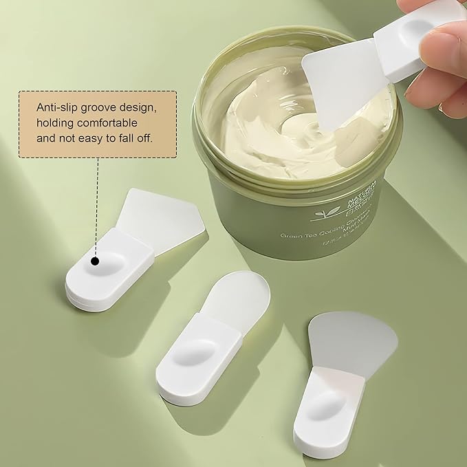 4PCS Face Mask Applicator Brushes, Philbinden Soft Silicone Face Mask Brush Portable Makeup Spatula for Cosmetic Mask, Mud, Clay Mask, Eye Mask, Body Lotion