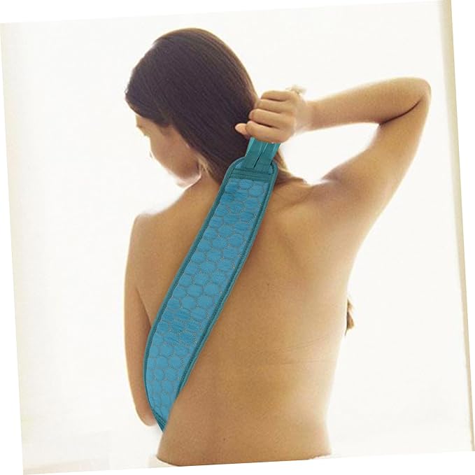 Exfoliating Back Scrubber Set 2pcs Long Bath Strap Gloves for Deep Cleansing Suitable for Skin Types Soft Touch