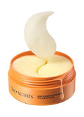 bewants Deep Toning Glutathione Eye Serum Patch | Korean Retinol and Caffeine Eye Patches | Advanced Glutathione Skincare Gel Patch | 60 Undereye Mask Patches