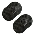 Soft 'N Style 2 Packs Pocket Palm Combs, Shampoo Comb, Massager Hair Brush Comb, Scalp Massager Brush Comb, Wave brush, Palm hair brush (Black)