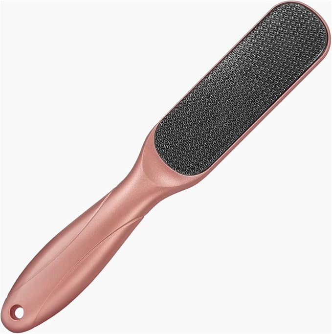 Nano Glass Foot File, Foot Callus Remover, Double Sided Pedicure Tools for Feet, Dual Use of Dry and Wet, Professional Hygienic Foot Scrubber to Achieve Smooth, Silky Feet Instantly (Coral Red)