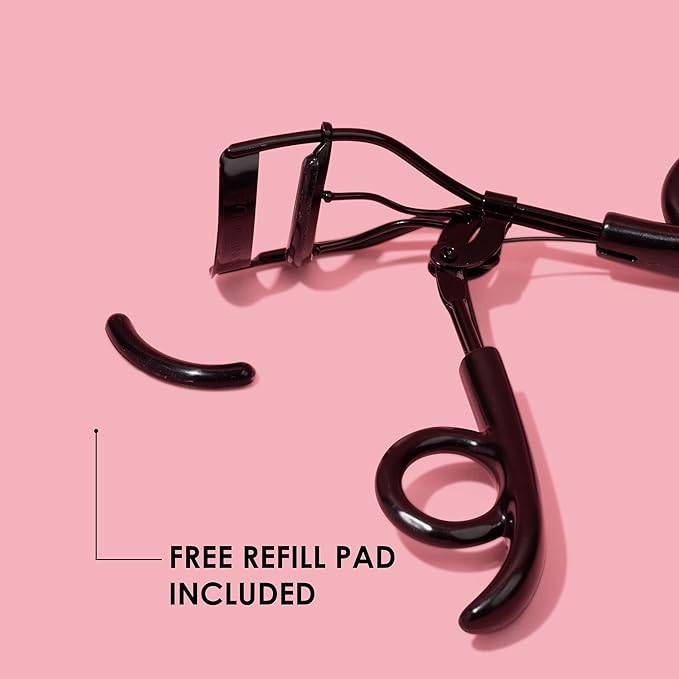 JAPONESQUE Pro Performance Eyelash Curler for Almond, Monolid or Hooded Eyes, Eye Lash Curler Delivers Sweeping Lash Volume & Eye Opening C Curl, Ergonomic Precision-Crafted Pivot Design