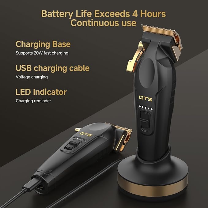 Hair Clippers for Men, Beard Trimmer Hair Clippers for Men, Professional Hair T-Blade Trimmer Cordless Rechargeable Edgers Clippers Electric Beard Shaver