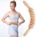 Body Back Wood Therapy Curved Roller for Maderoterapia, Lymphatic Drainage, Cellulite Massage, and Massage Rolling, Natural Muscle Massage Stick Tool for Massage and Relaxation