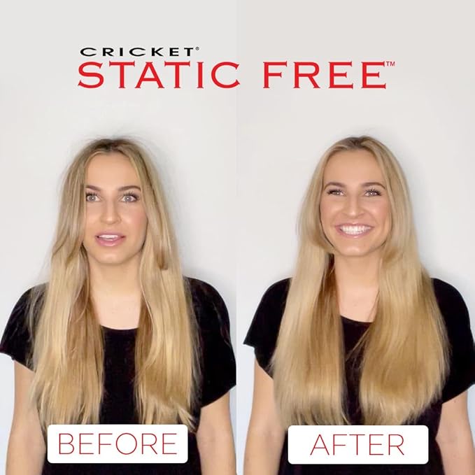 Cricket Static Free RPM 8 Row Round Hair Brush - Curling, Blow Drying, Detangling and Styling Wet or Dry, Suitable for All Hair Types