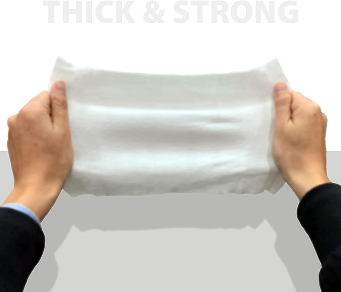 Shower Solution Ultra Thick Rinse Free Bathing Wipes For Post Workouts, Camping, Backpacking, Outdoors and Hiking, Extra Large 1 pack of 10 Wipes