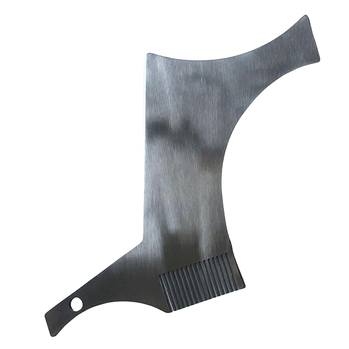 Stainless Steel Beard Shapers With Comb Beard Shaping Styling Tool Beard Shaping Template Guide Comb For Man Beard Trim Beard Care Implement