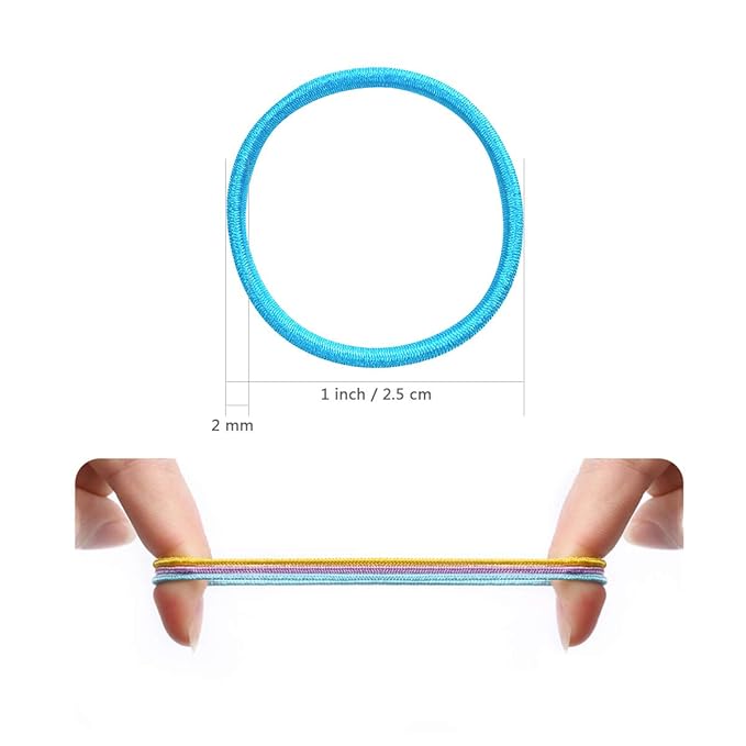 Baby Hair Ties for Girls - 200Pcs Small 1" Elastic Toddler Hair Ties Ponytail Holders Hair Tie for Baby Girls Infants Kids Hair Accessories (Color A)