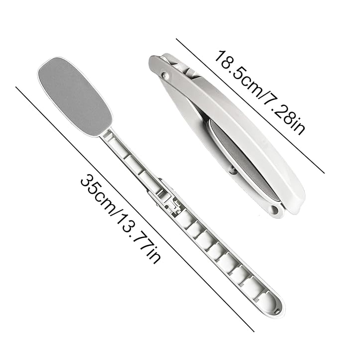 Generic 2Pcs Lotion Applicator for Back | Back Cream Applicator | Foldable Long Handled Oils Sun Cream Applicator | Back Lotion Applicator | Back Applicator for Cream, Gray