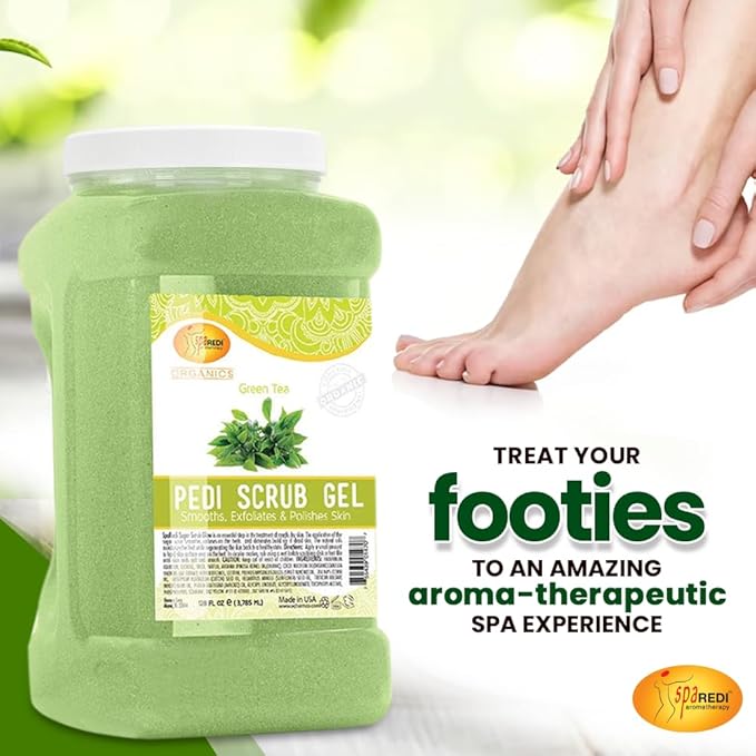 SPA REDI Exfoliating Body & Foot Scrub | Dual-Action Exfoliating & Hydrating Treatment | Exfoliate, Hydrate, & Heal – One Step for Lasting Skin Health without Irritation 128 Oz