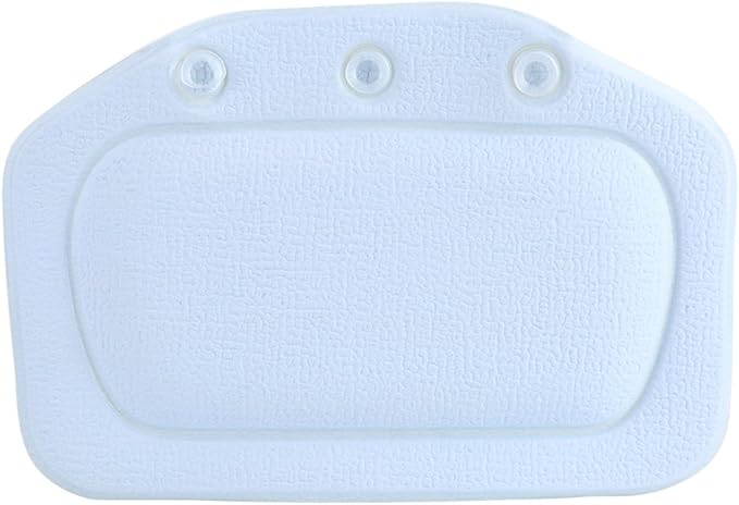 Bath Pillow, Bathtub Head Neck Support, Soft Foam Padded Spa Tub Headrest Back Shoulders Support Cushion Bathroom (Blue)