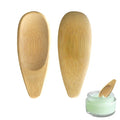 2pcs Deodorant Cream Applicators, Multi-Functional Bamboo Scoop for Natural Deodorant, Skincare Cream, Face Mask - Smooth Surface, Double Head Design, Reusable & Eco-Friendly