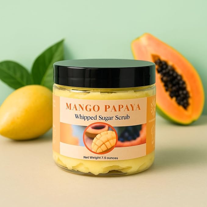 Sugar Scrub Soap Whipped Cream (Mango Papaya)