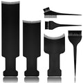 6 PCS Balayage Highlighting Board and Highlighting Brush Kit, 3 Hair Dye Brush and 3 Balayage Highlighting Board with Teeth Hair, for Hair Dye, Hairstylist Accessories Brushes