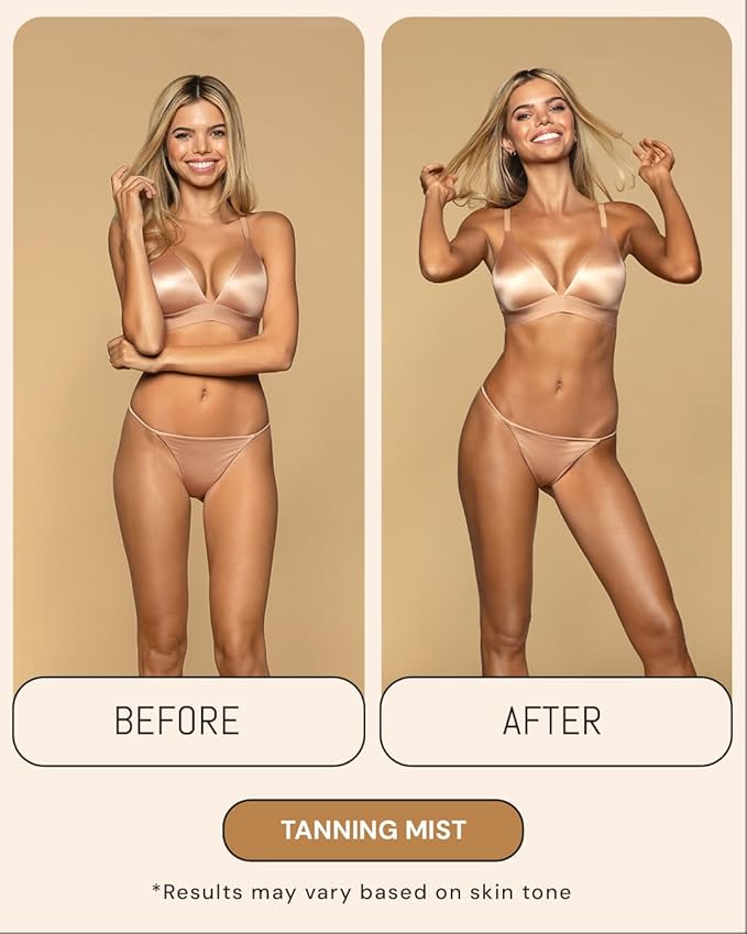 Peta Jane Sunless Tanning Mist 7oz - Made in the USA - Lightweight, Non-Sticky, Streak-Free, Vegan, Natural-Looking Glow