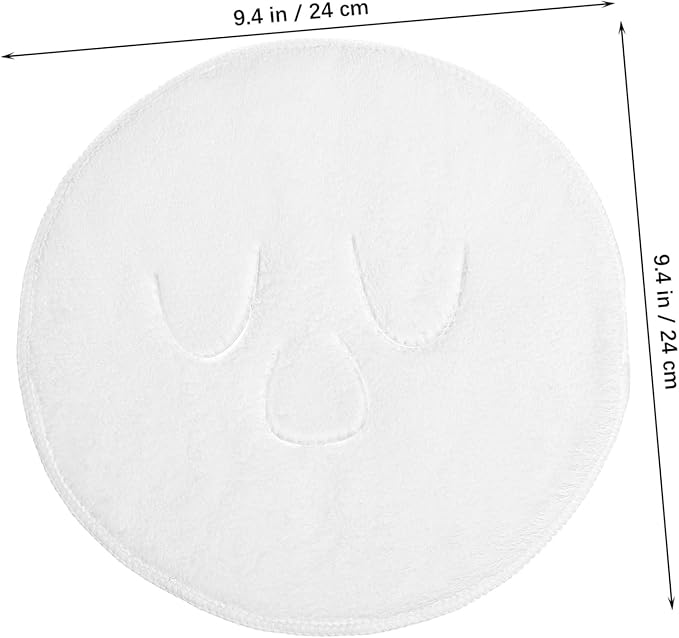 2Pcs Reusable Hot Cold Compress Facial Towels for Spa Home Care Soft Durable Face Care Towels for Skin Moisturizing for Women
