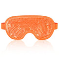 NEWGO Cooling Eye Mask for Puffy Eyes, Cold Eye Mask Eye Ice Pack for After Eyes Surgery, Tension Stress Relief, Itchy Eyes, Headaches, Dark Circles - Orange