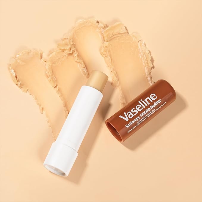 Vaseline Intensive Care Cocoa Radiant Hand & Body Moisturizer + Lip Therapy with Cocoa Butter for Healing Dry Skin & Lips