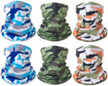6 Pieces Summer Face Cover Scarf Mens Neck Gaiter For Men Women UV Protection Face Breathable Sun Protection Cycling Running