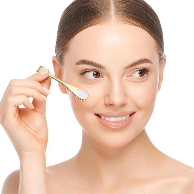 Sibba Face Spatula Lip Mask Applicator 3 PCS Skincare Makeup Spoons Small Facial Make Up Scoop Tool Mini Spoon Multi Skin Care Lotion Cream Stick Tiny Scoop Cosmetic Foundation Cosmetics Beauty