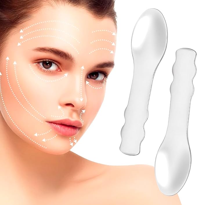3pcs Mini Stainless Steel Makeup Spatula, Reusable Cosmetic Cream Spatulas Spoon, Skincare Scoop Applicator Facial Massage Beauty Tools for Mixing and Sampling Face Eye Cream- Silver