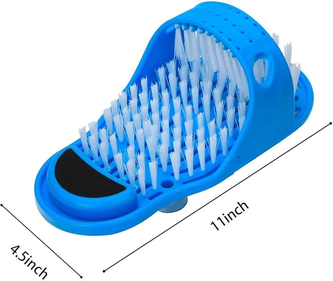 LUITON 2 Pack Foot Scrubber Massager Scrub Feet Cleaner Washer Brush for Shower Spa Massage Floor Slipper for Exfoliating Cleaning Foot