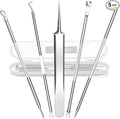 Best Blackhead Remover, Blackheads Blemish Removing, Acne Whitehead Removal Kit, Pimple Comedone Extractor Tool, Popper Pimples Treatment, with Tweezers, Risk Free for Face Forehead Nose