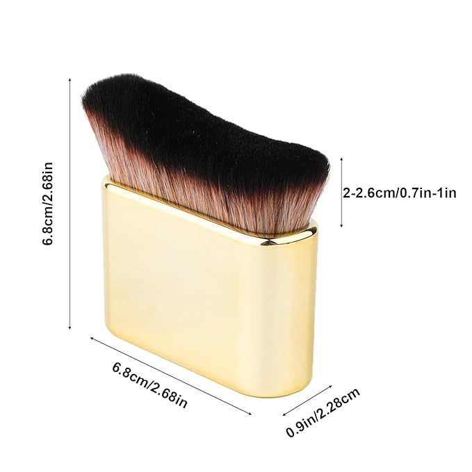 Self Tanning Brush, Self Tanner Applicator Blend Brush for Beauty Tan Bronzer, Foundation Makeup Spray Tan Blending Body Brushes for Face Leg(Gold)