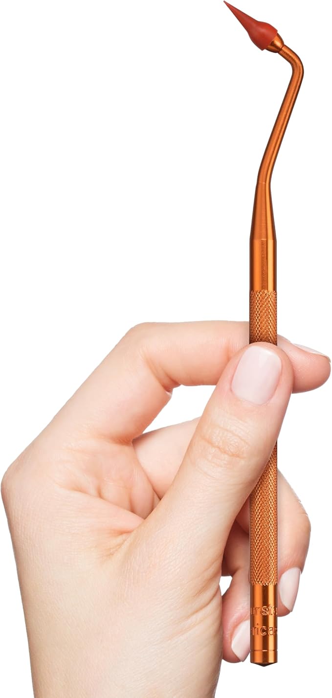 GUM Stimulator Permanent Handle - 1 Rubber Tip Included - Long Handled Massager Remove Plaque & Promote Health, 1ct (6pk)