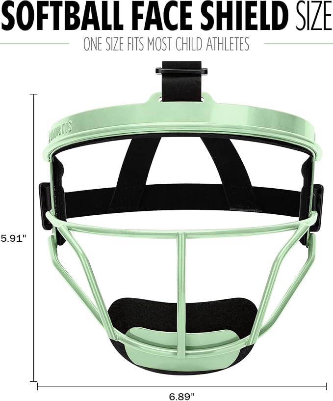 Dinictis Softball Face Mask, Lightweight, Comfortable, with Wide Field Vision, Durable and Safe Face Guards, Premium Protective Softball Fielder's Mask