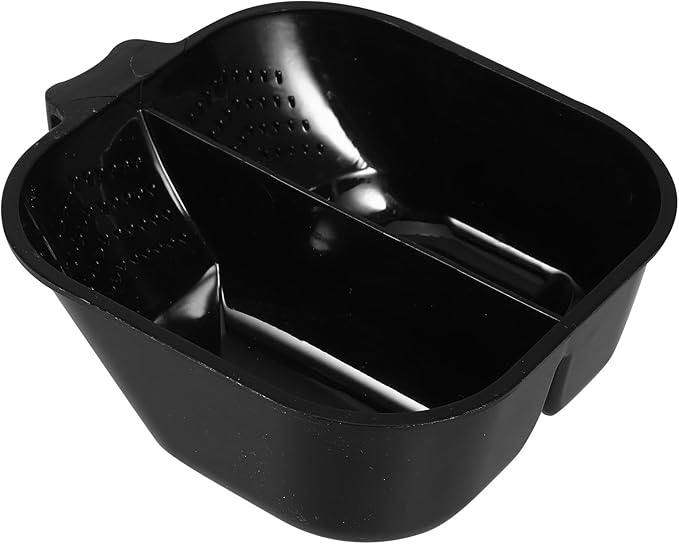 Double Compartment Hair Mixing Bowl 2.56 Inch Plastic Hair Dye Bowl for Salon and Home Use Stackable Color Mixing Tool for Tinting and Dye Application