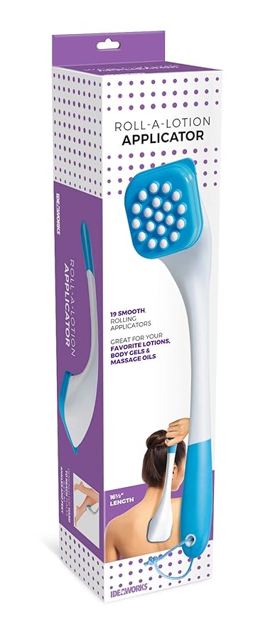 Back Lotion Applicator Easy Reach | Easy Lotion Applicators For Your Back | Lotion Applicator For Back, Shoulder, Feet, & Legs | Ideaworks