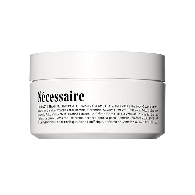 Nécessaire The Body Cream - Rich Barrier Repair With 5% Niacinamide, 5 Essential Ceramides + Hyaluronic Acid. Fragrance-Free. Non-Comedogenic. 200 ml / 6.8 fl oz
