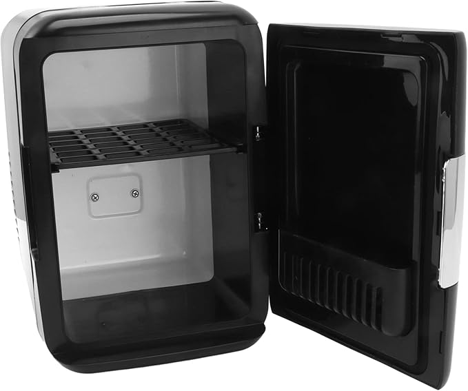 4L 6 Can Mini Fridge Cooler Warmer Car Mini Portable Fridge for Cosmetics Baby Food & Drinks with Removable Shelf for Home Office Travel (US Plug)