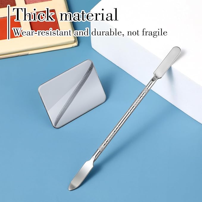 Makeup Mixing Palette, Foundation Spatula, Stainless Steel, Nail Art Palette