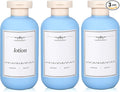 3 PACK Travel Shampoo Bottle, Empty Plastic Squeeze Bottles 6.8oz with Flip Cap, Lotion Container for Toiletries Travel Size Shampoo and Conditioner