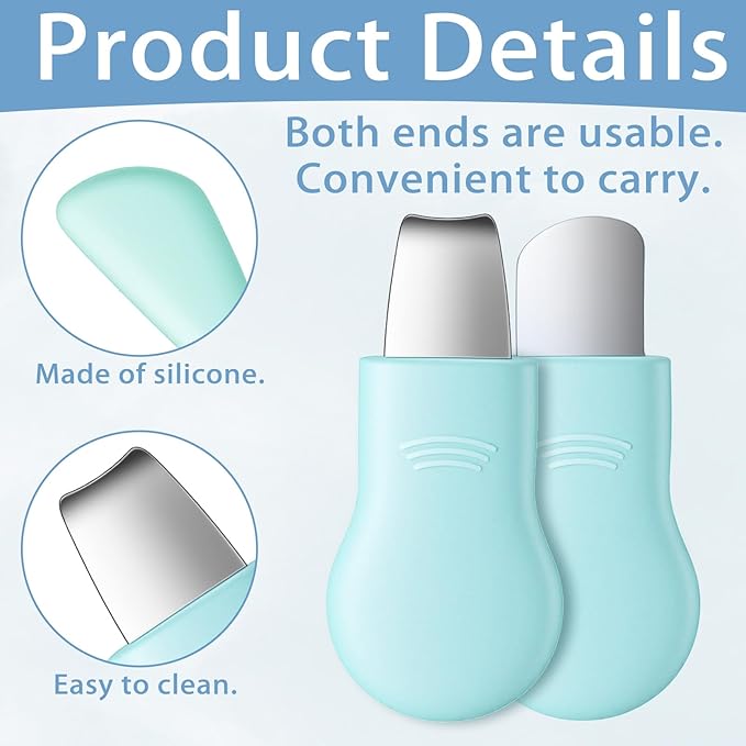 Silicone Blackhead Remover Tool Face Mask Applicator Tool Facial Spatula for Cleansing Exfoliating Face Brushes Mask Applicator Spatula for Deep Cleansing Women Men