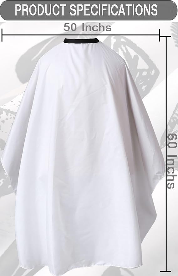 Professional Waterproof Hair Styling Cape Haircuting Salon Cape Gown Hair Salon with Snap Closure Yellow Stripes