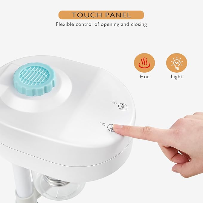 Artist hand Facial Steamer Professional 2 in 1 Hot Face Steamer with 5X LED Magnifying Lamp, Esthetician Face Steamer for Facial Deep Cleansing, Fast Heat Moisturizing for Beauty Salon Spa Home Use