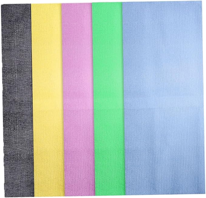 5Pcs Exfoliating Back Scrubber Strap Body Washer for Healthy Skin Long Belt Bathing Accessory Promotes Circulation Enhances Shower Experience Random Colors Random Color
