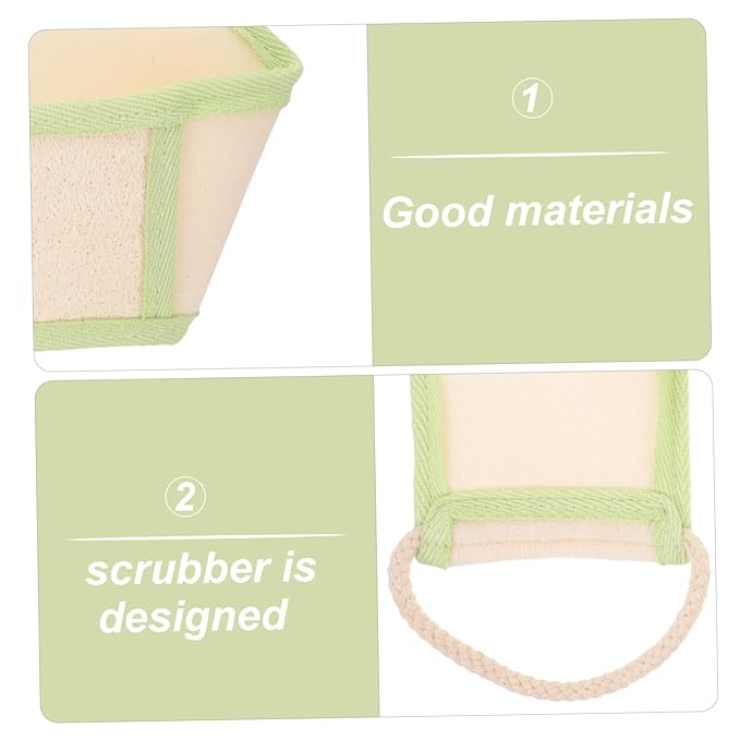 Baluue Exfoliating Loofah Back Scrubber for Strap Design for Deep Cleaning for Men and Women Refreshing Bath