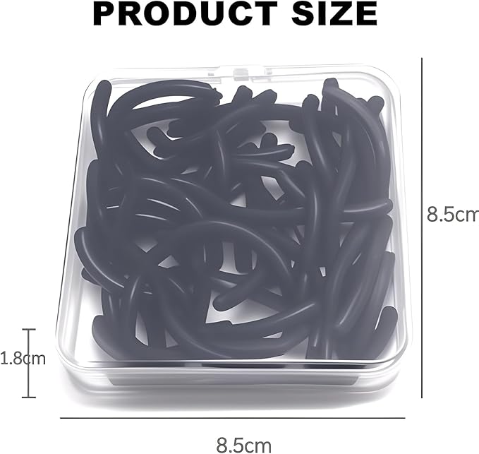 80Pack Fit for Tweezerman Eyelash Curler Refills,High Elasticity Silicone Replacement Pad Compatible with Tweezerman Eyelash Curler,Gentle & Safe,Use with Eye Lash Curlers.