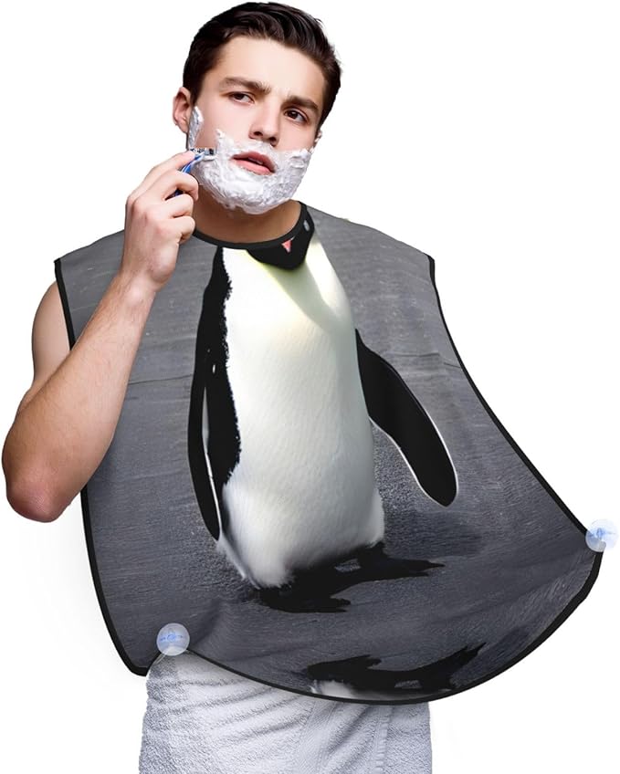 Three Dachshunds Print Beard Bib Shaving Apron, Beard Hair Trimming Cape Gift For Dad