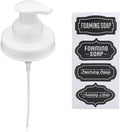 Jarmazing Products Mason Jar Foaming Soap Dispenser Lids - Includes Waterproof Stickers! - White - 1 Pack