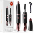 Heated Eyelash Curler, Fast Heat up Within 10s, 24 Hours Long Lasting, Rechargeable Electric Eyelash Curler, Temperature Control, Mini Lash Curler Safe Anti-Burn Eyelash Curle, with LED Display-Black